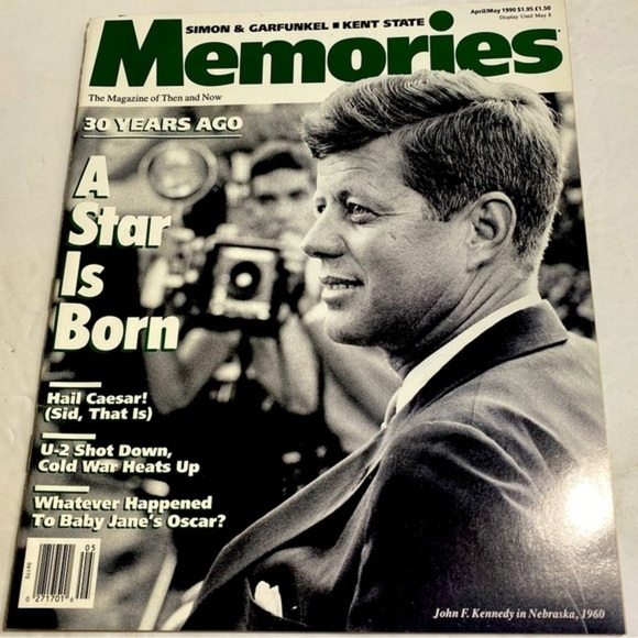 Memories Magazine 30 Years Ago A Star Is Born April/May 1990 John F. Kennedy VG - Picture 1 of 2